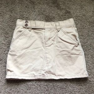 Old Navy Skirt Girls Size 10 Khaki Tan Brown Adjustable Waist Shorts Underneath‎